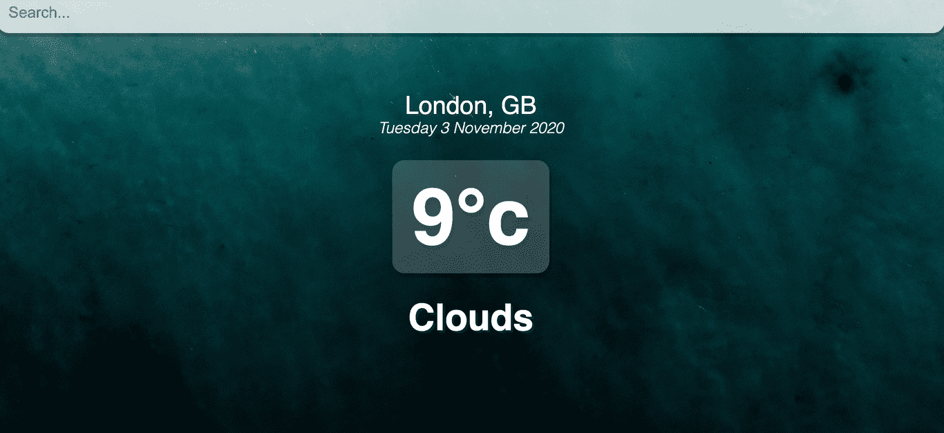 React Weather API App